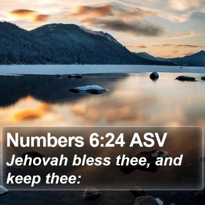 Numbers 6:24 ASV Bible Verse Image
