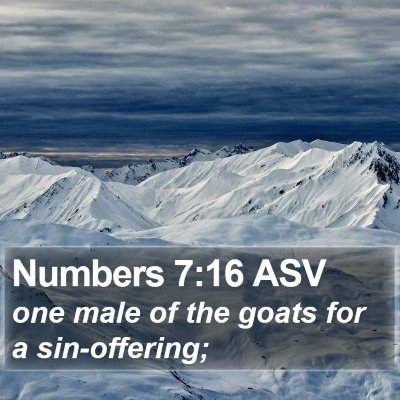 Numbers 7:16 ASV Bible Verse Image