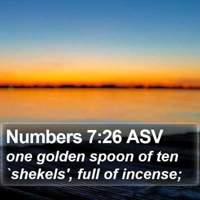 Numbers 7:26 ASV Bible Verse Image