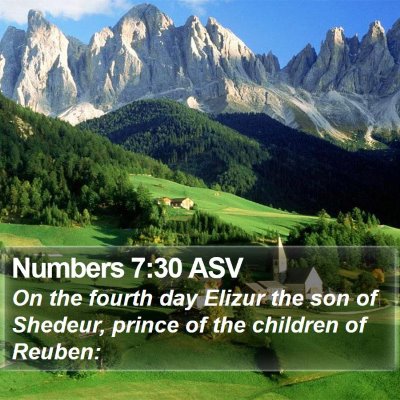 Numbers 7:30 ASV Bible Verse Image