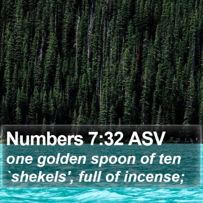 Numbers 7:32 ASV Bible Verse Image
