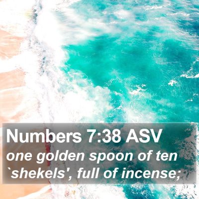 Numbers 7:38 ASV Bible Verse Image