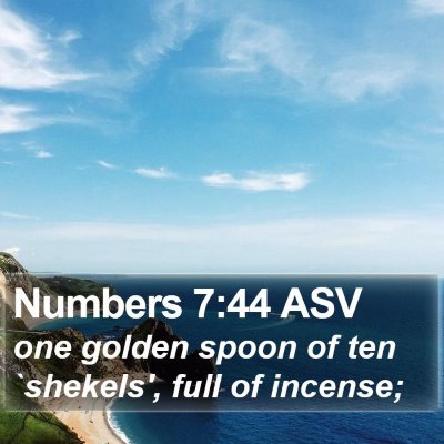 Numbers 7:44 ASV Bible Verse Image