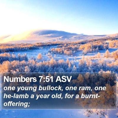 Numbers 7:51 ASV Bible Verse Image