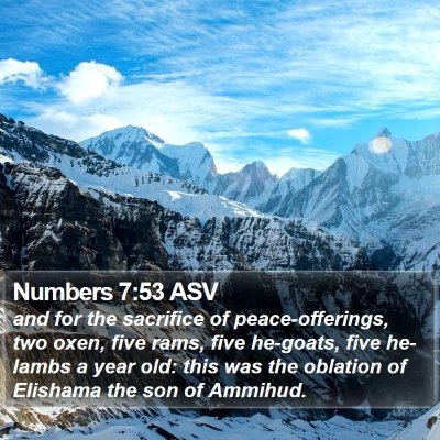 Numbers 7:53 ASV Bible Verse Image