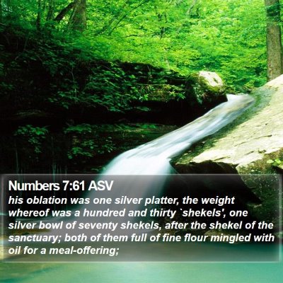 Numbers 7:61 ASV Bible Verse Image