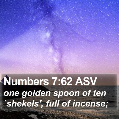 Numbers 7:62 ASV Bible Verse Image