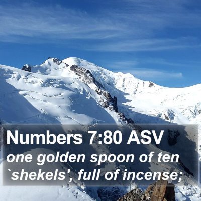Numbers 7:80 ASV Bible Verse Image