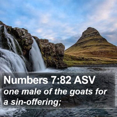 Numbers 7:82 ASV Bible Verse Image