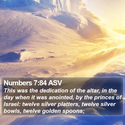 Numbers 7:84 ASV Bible Verse Image