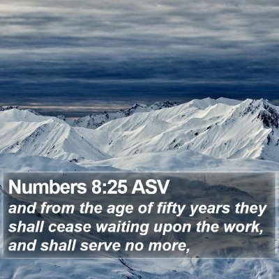 Numbers 8:25 ASV Bible Verse Image