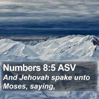 Numbers 8:5 ASV Bible Verse Image