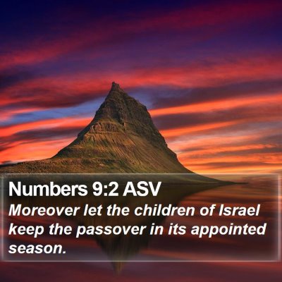 Numbers 9:2 ASV Bible Verse Image