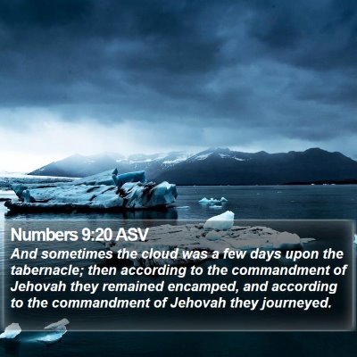 Numbers 9:20 ASV Bible Verse Image