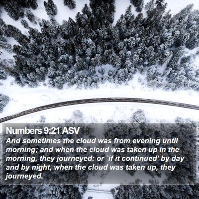 Numbers 9:21 ASV Bible Verse Image
