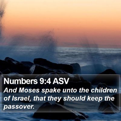 Numbers 9:4 ASV Bible Verse Image