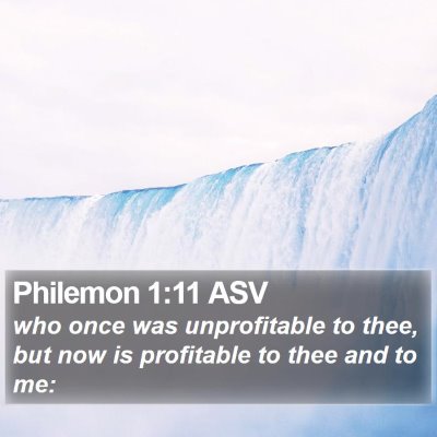 Philemon 1:11 ASV Bible Verse Image
