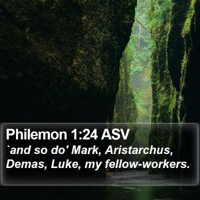 Philemon 1:24 ASV Bible Verse Image