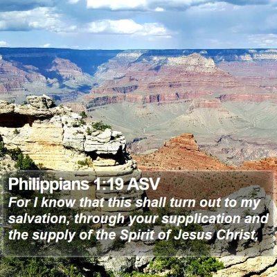 Philippians 1:19 ASV Bible Verse Image