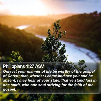 Philippians 1:27 ASV Bible Verse Image