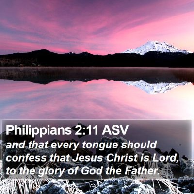 Philippians 2:11 ASV Bible Verse Image