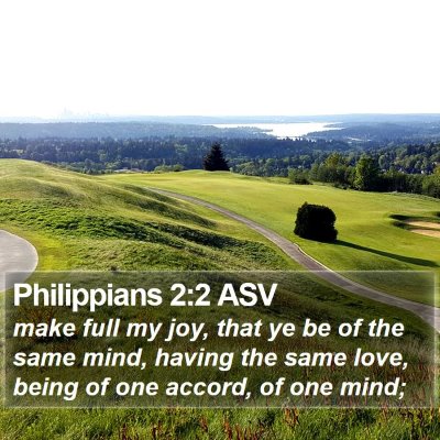 Philippians 2:2 ASV Bible Verse Image