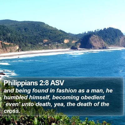 Philippians 2:8 ASV Bible Verse Image