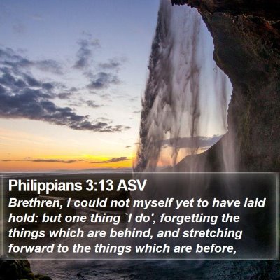 Philippians 3:13 ASV Bible Verse Image
