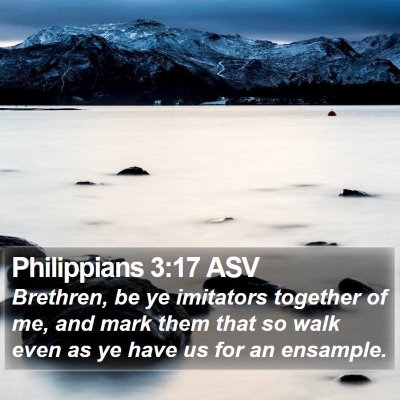 Philippians 3:17 ASV Bible Verse Image