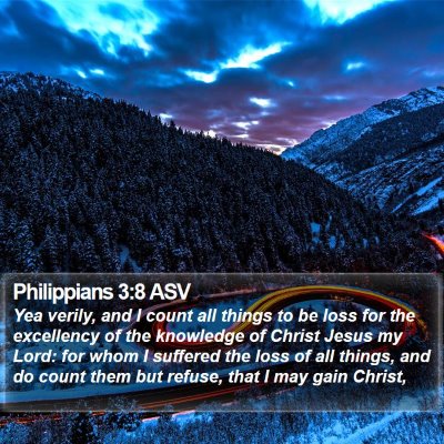 Philippians 3:8 ASV Bible Verse Image