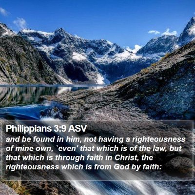 Philippians 3:9 ASV Bible Verse Image
