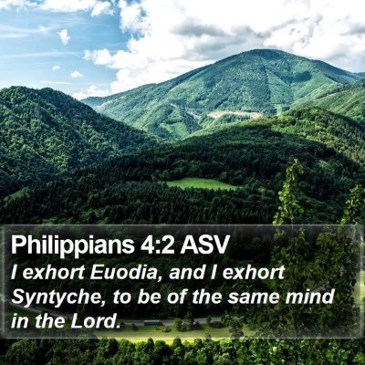 Philippians 4:2 ASV Bible Verse Image