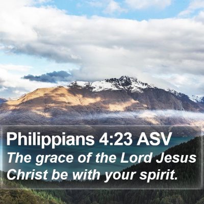 Philippians 4:23 ASV Bible Verse Image