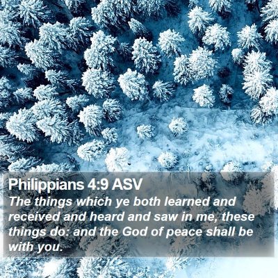 Philippians 4:9 ASV Bible Verse Image