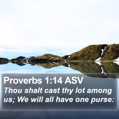 Proverbs 1:14 ASV Bible Verse Image