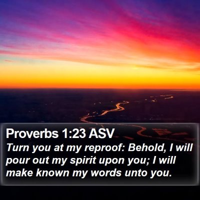 Proverbs 1:23 ASV Bible Verse Image