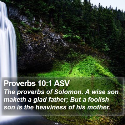 Proverbs 10:1 ASV Bible Verse Image