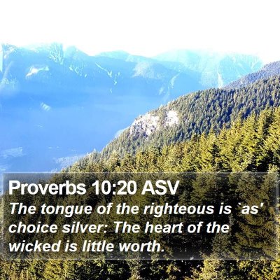 Proverbs 10:20 ASV Bible Verse Image