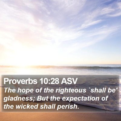 Proverbs 10:28 ASV Bible Verse Image