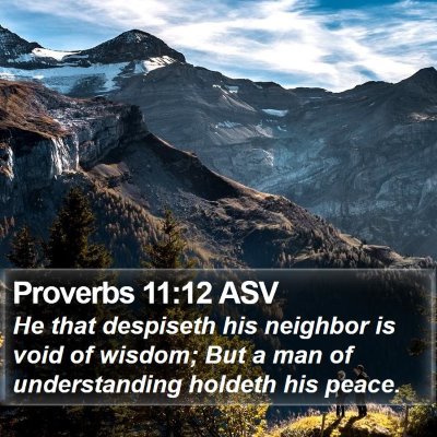 Proverbs 11:12 ASV Bible Verse Image