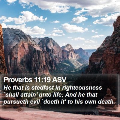 Proverbs 11:19 ASV Bible Verse Image