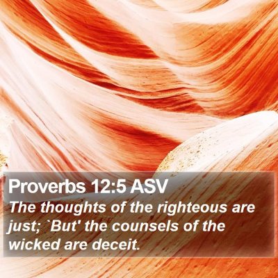 Proverbs 12:5 ASV Bible Verse Image