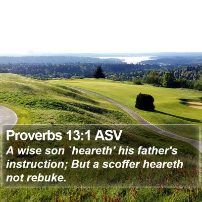 Proverbs 13:1 ASV Bible Verse Image