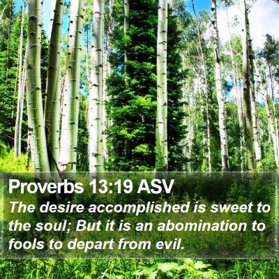 Proverbs 13:19 ASV Bible Verse Image