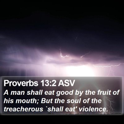 Proverbs 13:2 ASV Bible Verse Image