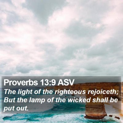 Proverbs 13:9 ASV Bible Verse Image
