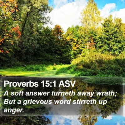 Proverbs 15:1 ASV Bible Verse Image
