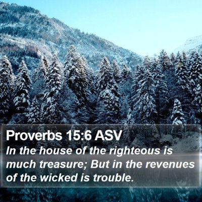 Proverbs 15:6 ASV Bible Verse Image