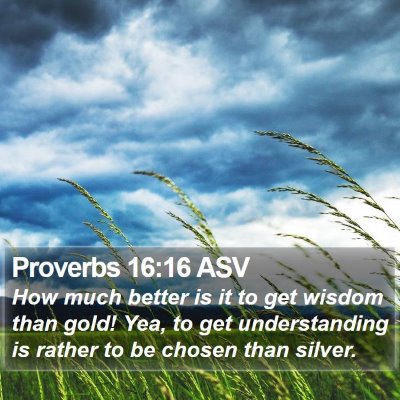 Proverbs 16:16 ASV Bible Verse Image