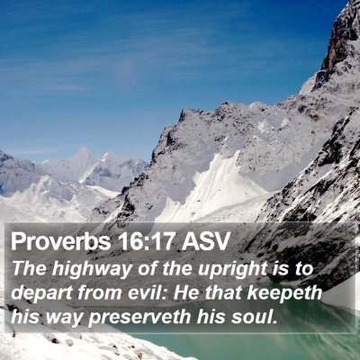 Proverbs 16:17 ASV Bible Verse Image